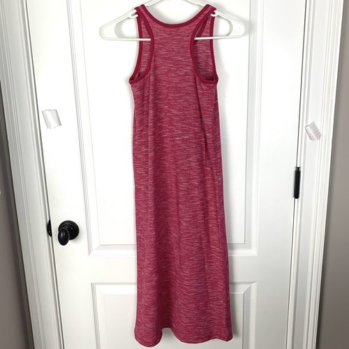 VINCE Maxi Dress Girl M Sleeveless Heather Pink Long Racer Back Medium - Picture 5 of 7