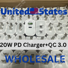 Lot 20W PD QC Fast Charger USB C Power Adapter Block For iPhone16 14 13 12 15 17