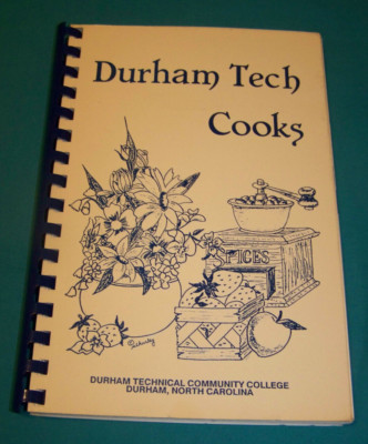 Durham Technical Community College Cookbook 1988 Durham NC North Carolina