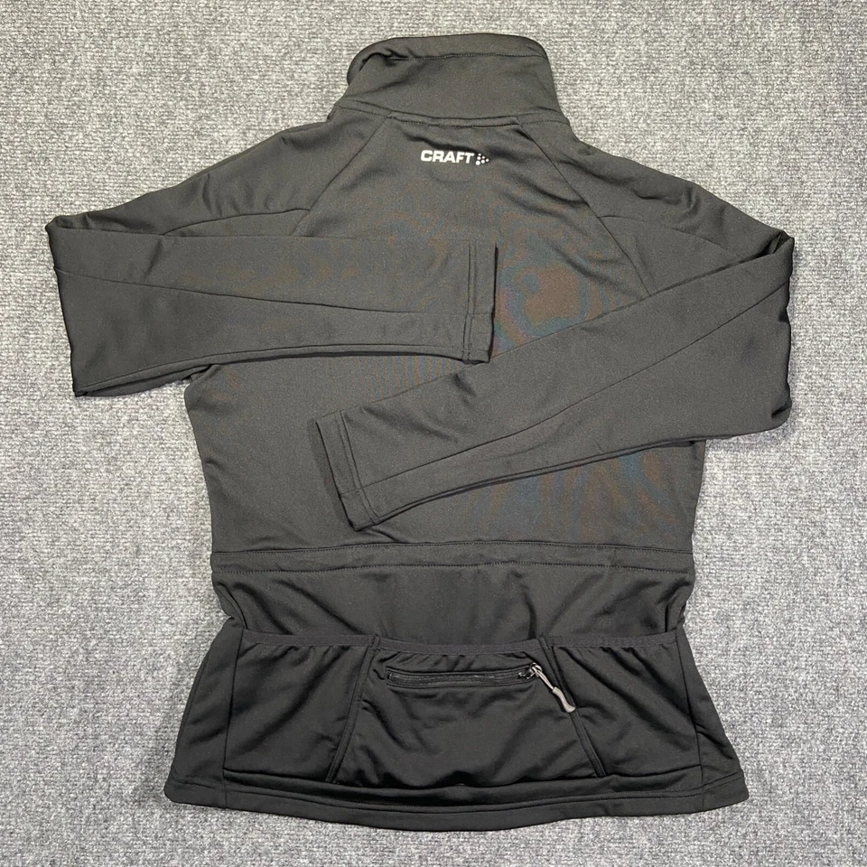 Craft Jacket Womens Medium Black Drawstring Waist Pockets Back Pocket Stretch - Image 2 of 4