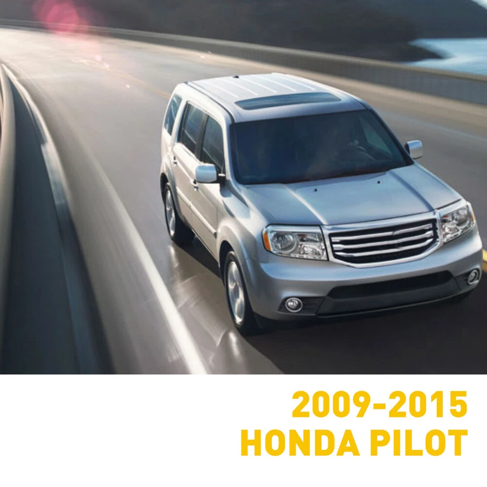 Reposabrazos de puerta delantera y tapa de consola central de cuero para Honda Pilot 2009-2015 Foto 3 de 4