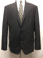 Bragard Men's Wool Black Water Resistant Blazer Sport Coat Jacket US 46R EU 84R