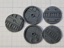 Warhammer 40k Necromunda Bits Zone Mortalis 25mm Bases x5