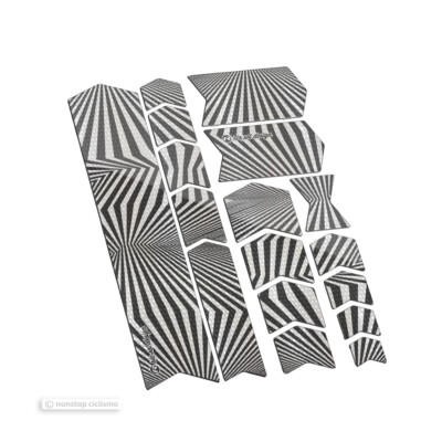 Riesel Design TAPE 3000 FRAMEGUARD MTB Frame Protection Stickers ILLUMINATI GREY