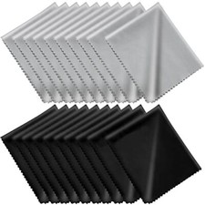 20Pcs Microfiber Cleaning Cloth for Lens, Screen, Glasses, Reusable and Washable