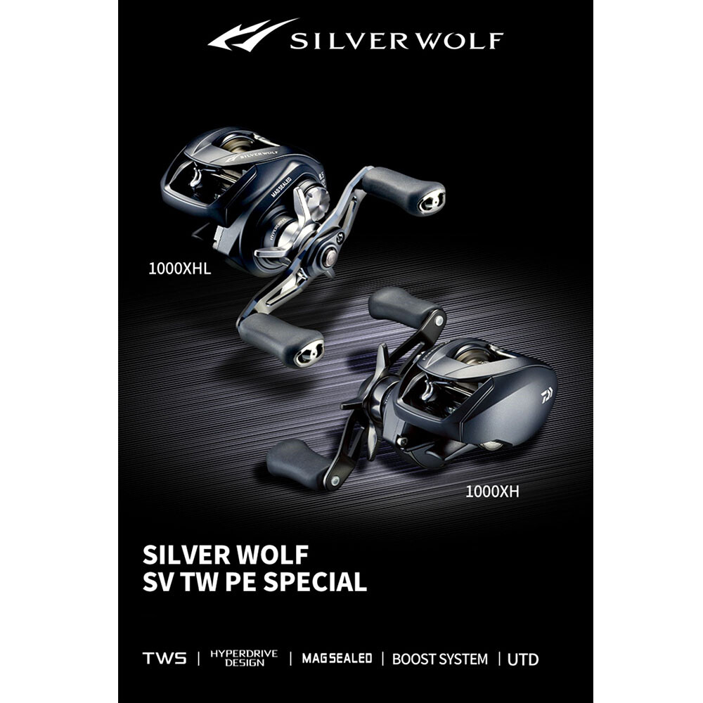 2022 Daiwa Silver Wolf SV TW PE Special Baitcasting Fishing Reel