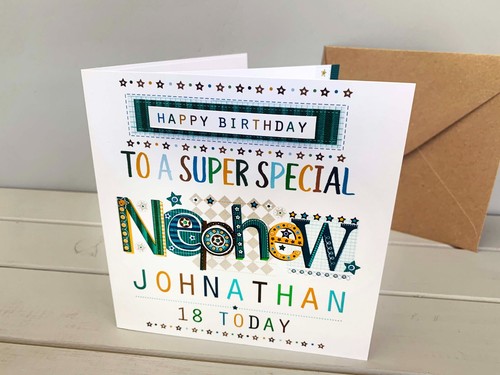 Nephew happy birthday card | Special Personalised nephew birthday card - Picture 3 of 9
