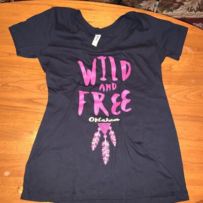 Pre-owned Ideal T  Women s T Shirt ''Wild and Free'' Oklahoma size M