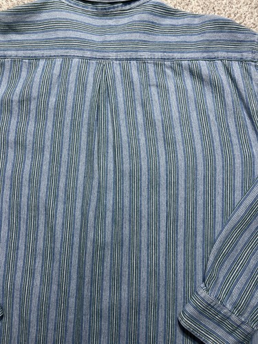 Vintage Northern Reflections Shirt Extra Large Vertical Striped Grandpa Duck - Picture 12 of 13