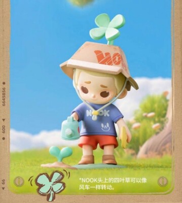 52TOYS x NOOK The Kid Series LUCKY CLOVER    Gardening Vinyl Figure NEW