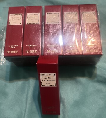 1-Cartier La Panthere eau de parfum EDP sample Mini spray Travel 2ml 0.06oz New