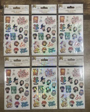 HARRY POTTER - Big Head Foil Prism STICKERS - 6 Packs - 24 SHEETS NEW