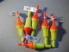 6 New Tackle 2000 Rocket Bobbers  3 3/4  ORAN...