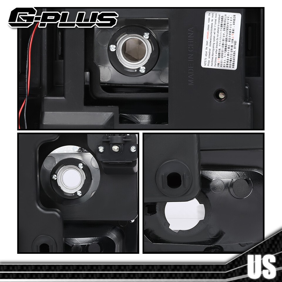 2PCS Black 5 3/4 5.75" Round LED Headlights Headlamp Hi/Lo Beam DRL Turn Signal - Foto 6