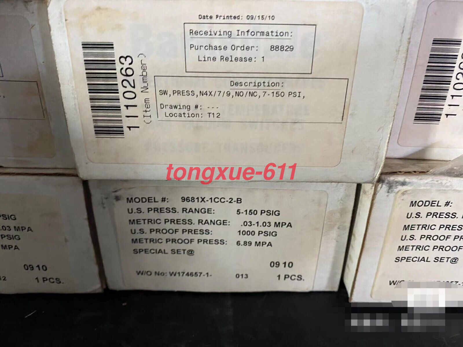 1pc NEW 9681X-1CC-2-B Pressure Switch Via FedEx or DHL | eBay