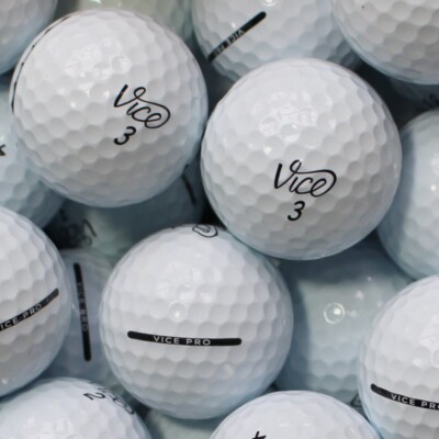 100 Golfbälle Vice Pro AAA/AAAA Qualität Lakeballs gebrauchte Bälle golf balls