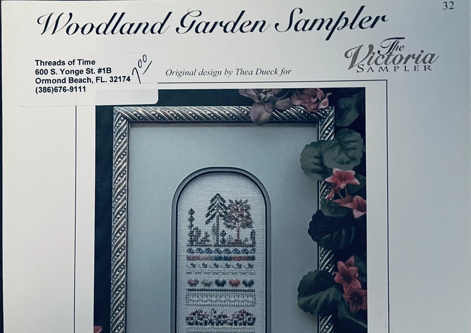 The Victoria Sampler Woodland Garden Sampler # 32 Thea Dueck CHART ONLY - Image 4 of 4