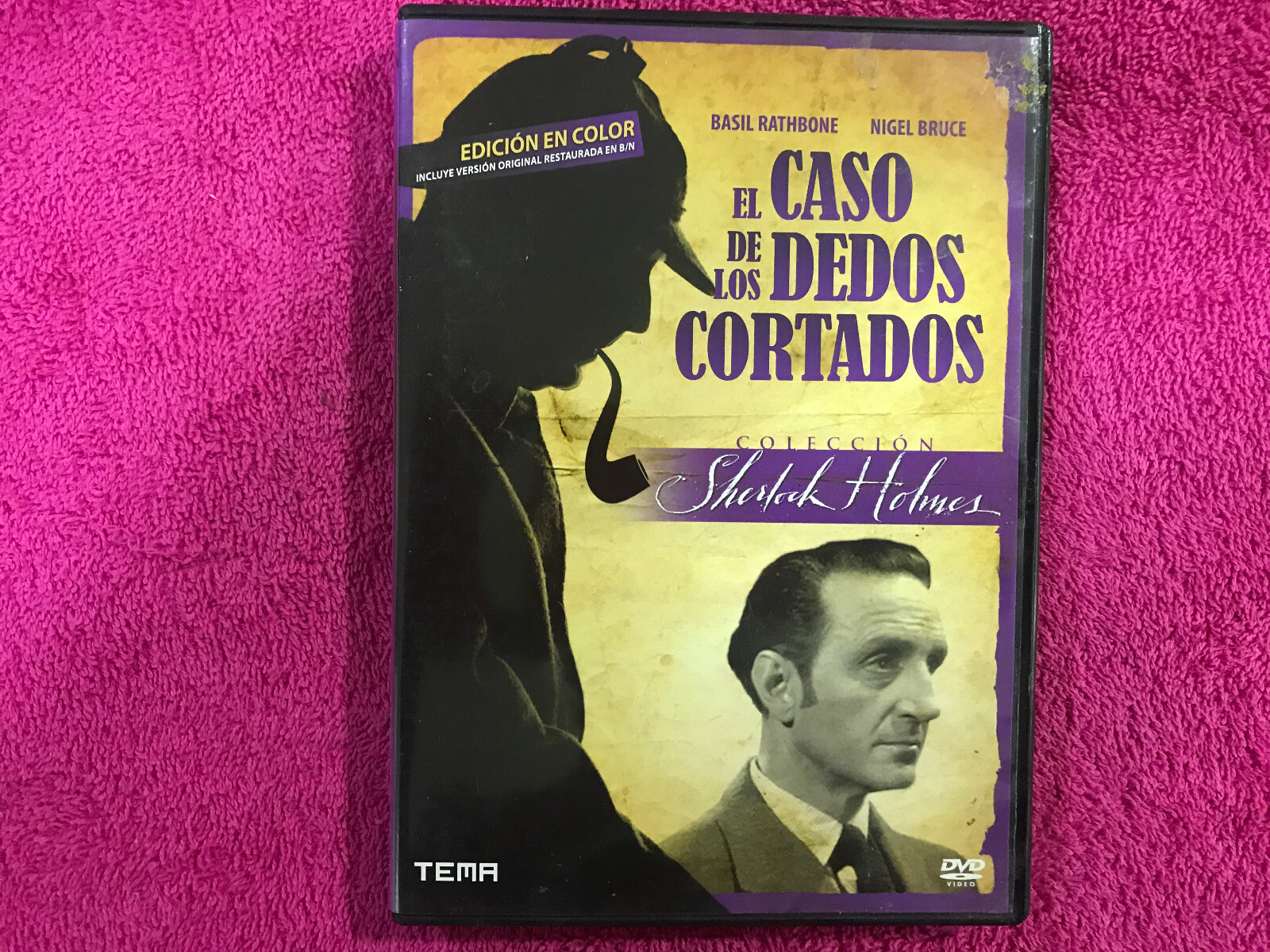 EL CASO DE LOS DEDOS CORTADOS DVD BASIL RATHBONE NIGEL BRUCE SHERLOCK HOLMES