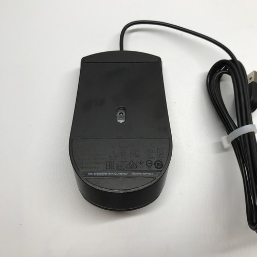 Lenovo MOJUUO Wired USB Mouse - Black, Scroll Wheel - Picture 4 of 6