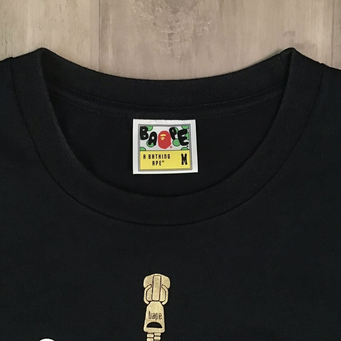 BAPE Shark T-shirt multi camo x black A Bathing Ape Size M | eBay