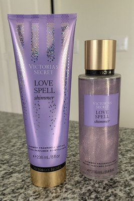 Victoria's Secret Love Spell Shimmer Body Mist for Women, 8.4 fl oz Vegan