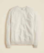 NWT J.Crew Mens Basket-Stitch Cotton Crewneck...