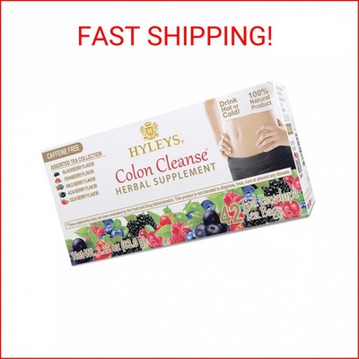 Hyleys Colon Cleanse Tea Assorted Flavors - 42 Tea Bags (1 Pack)