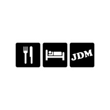 Eat Sleep Jdm Sticker Decal Die Cut
