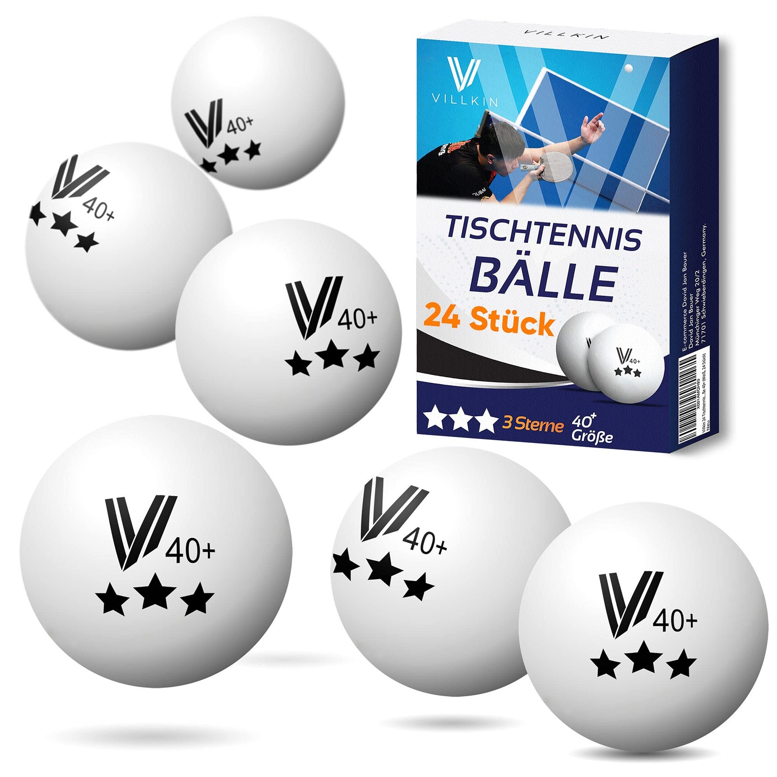 Balles de ping pong robustes de 40 mm pour animer vos après-midi d'été