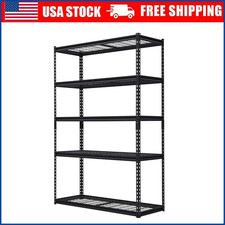 48x18x72 5 Tier Storage Shelving Unit Heavy Duty Metal Garage Utility Rack