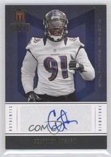 2012 Panini Momentum Rookie Signature Gold 20/49 Courtney Upshaw #148 Auto 1p5