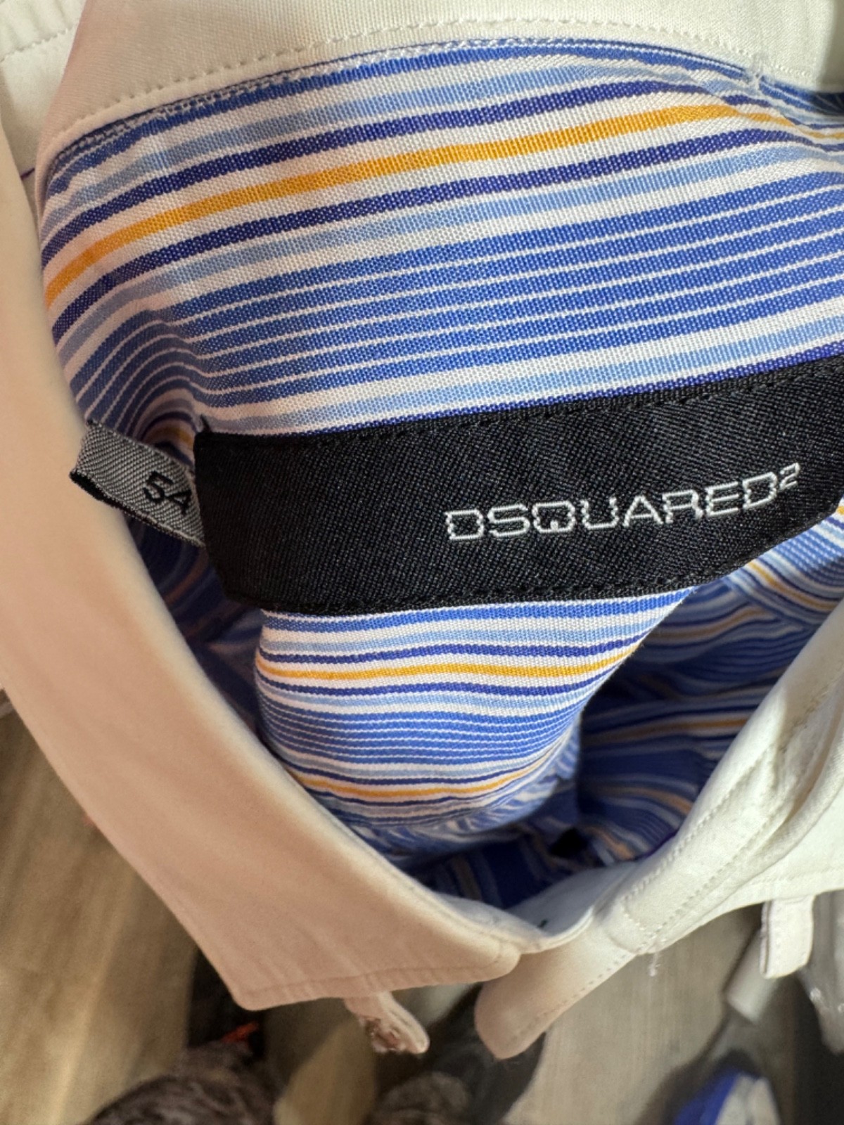 Dsquared2 CONTRAST Collar Button Front Shirt XXL … - image 18