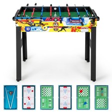 48 Inch Combo Game Table w/Billiards, Foosball, Bowling, Chess, Checkers, Hockey