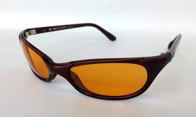 SMITH OPTICS TOASTER Black Cherry Red Plastic Rectangular Wrap Sunglasses