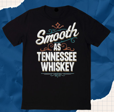 SMOOTH AS Tennessee Whiskey Booze BLACK Men Women Unisex T-Shirt EB.