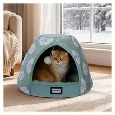 Cat Beds for Indoor Cats, 2-in-1 Cat Bed Cave with Anti-Slip Bottom and Ultra...