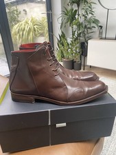 Oliver Sweeney Men's Bull Italian Calf Leather Boots Brown  Size UK 10.5