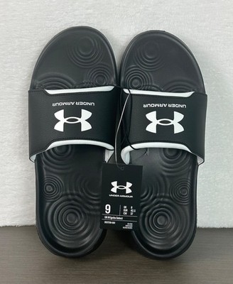 Under Armour Men's Ignite Select Slides Black/White Size 9 New With Tag