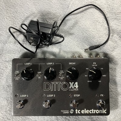 TC Electronic Ditto X4 Looper Pedal Stereo with Power Supply Used Excellent