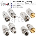 Precyzyjny 2,4 mm do wtyczki SSMP GPPO żeńskie 40G adapter mikrofalowy złącze falowe MM