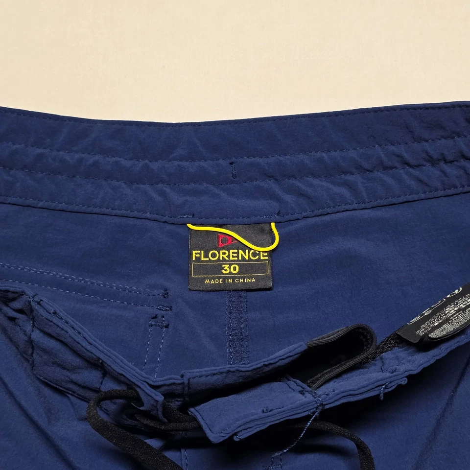 Florence Marine X 7" Board Shorts Men Size 30 Navy Beach Swim Wear - Image 2 of 4