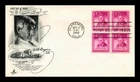 US COVER WILL ROGERS FIRST DAY ISSUE SCOTT 975 BLOCK OF 4 ARTCRAFT