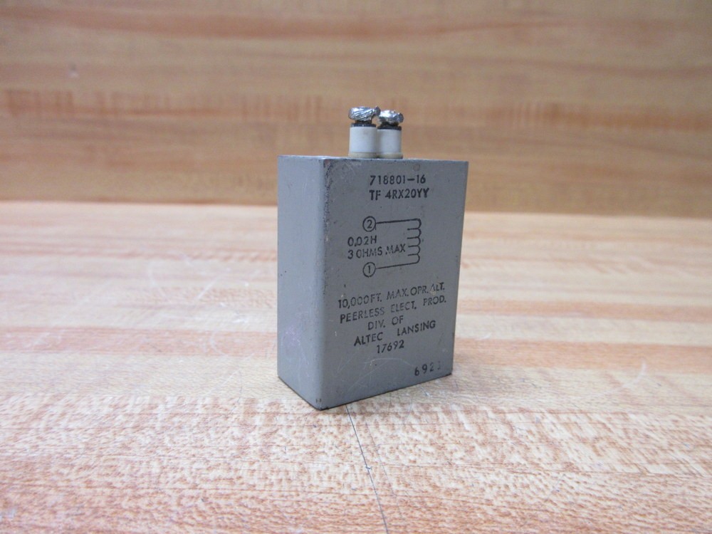 Peerless 718801-16 Inductive Reactive Transformer TF 4RX20YY