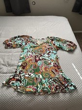 Vintage XS Uncle Frank Dress Women’s Paisley Geometric Artsy Whimsy Boho
