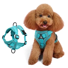No Pull Dog Harness with Leash Set Reflective Adjustable No Choke Vest Harness