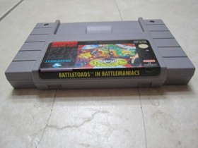 Battletoads Battlemaniacs Super Nintendo SNES Tested - Authentic Cart Only