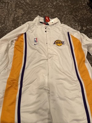 New Vintage 90's Nike NBA Game Jacket Los Angeles LA Lakers Warm