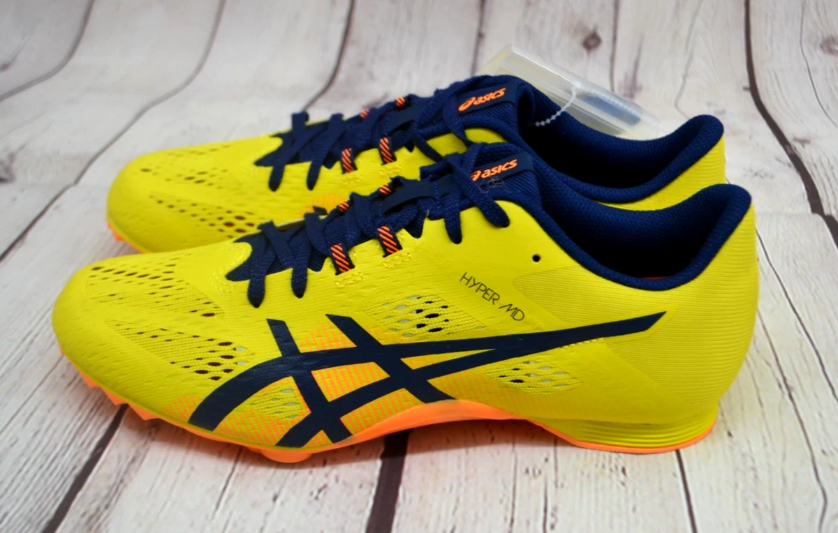 Size 10.5 - Asics Hyper MD 8 Mens Bright Yellow/Blue New in Box 1093A198-750 ASICS Hyper MD US6  main image 4