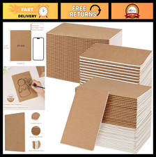 100 Pack A5 Kraft Notebooks - Graph Paper Journals for School Office, 60 Pages