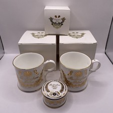 2 x Buckingham Palace 1993 Boxed Mugs & Boxed Trinket Box - Never been used
